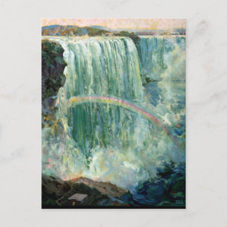 Vintage Reizen Poster voor Niagara Herfsten Briefkaart