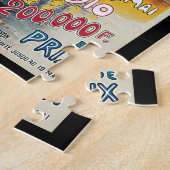 Vintage Reizen, Vliegtuigen, Lyon, Frankrijk Legpuzzel (Zijkant)