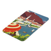 Vintage reizen Zwitserland Magneet (Linkerzijde)