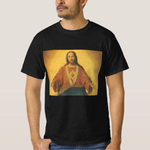 Vintage religie, Heilig Hart van Jezus Christus T-shirt