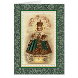 Vintage Religieux Enfant Jésus de Prague catholiqu