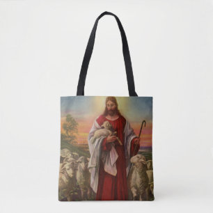 Vintage Religion, Christus de Goede Herder Koppel Draagtas