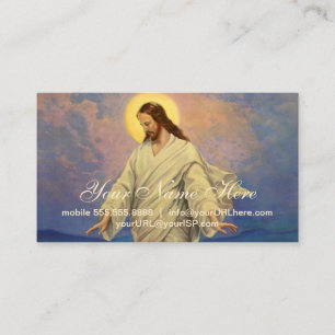 Vintage Religion, Jezus Christus loopt op water Visitekaartje