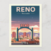 Vintage Reno Nevada Briefkaart (Voorkant)