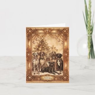 Vintage Rescue Collection Honden Kerst Groet Feestdagen Kaart