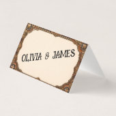 Vintage Reserved Seating Card (Back)