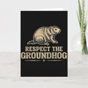 Vintage Respect De Bosmarmot Funny Bosmarmot Liefh Kaart
