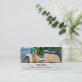 Vintage restaurantdeskundigen busi visitekaartje (Staand voorkant)