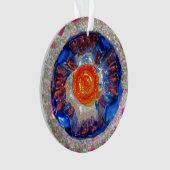 Vintage Retrait Mercure Verre de Noël Balle Cosmos (devant)