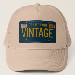 Vintage - Retro 1969 California License Plate Trucker Pet