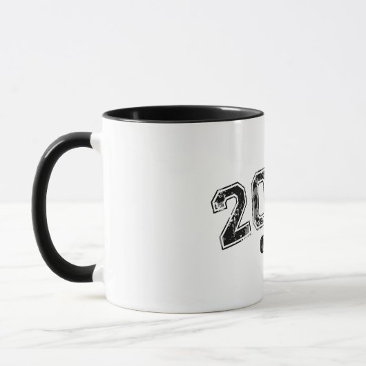 Vintage Retro 2000 Grunge Opgericht Grafisch ontwe Mok (Links)