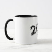 Vintage Retro 2001 Grunge Opgericht Grafisch ontwe Mok (Links)