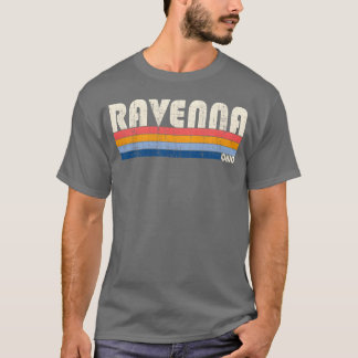 Vintage Retro 70S 80S Stijl Thuisstad Van Ravenna T-shirt