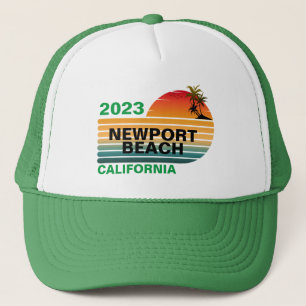 VINTAGE RETRO AANGEPAST NEWPORT BEACH CALIFORNIË TRUCKER PET