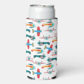 vintage retro airplane pattern (Seltzer Achterkant)