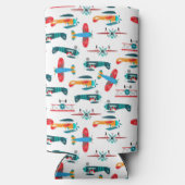 vintage retro airplane pattern (Achterkant)
