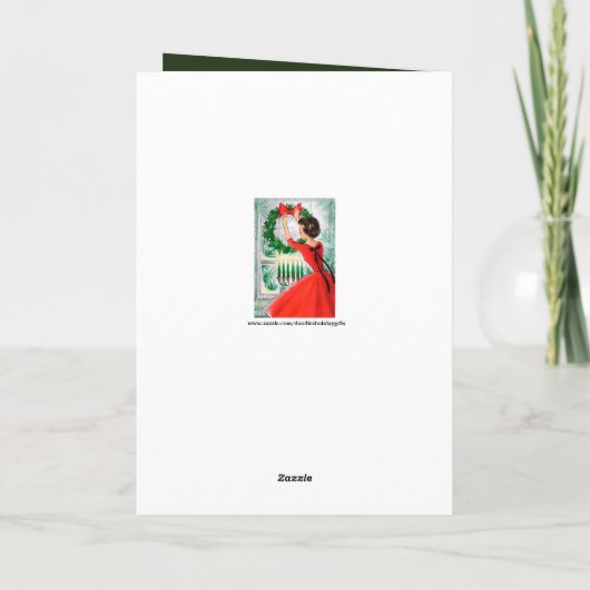 vintage rétro ajouter une carte texte (Dos)