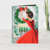 vintage rétro ajouter une carte texte (Devant)