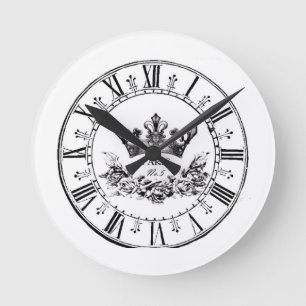 Vintage Retro Antiek Paris Face  Ronde Klok