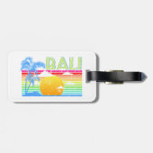 Vintage Retro Bali Bagagelabel (Achterkant horizontaal)