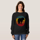 Vintage Retro Bear Trui (Voorkant volledig)