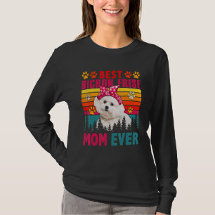 Vintage Retro Beste Bichon Frise Moeder Ooit Schat T-shirt
