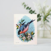 Vintage Retro Bird sur carte postale (Debout devant)
