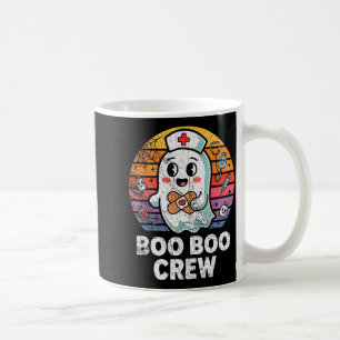 Vintage Retro Boo Boo Crew Verpleegster Halloween Koffiemok