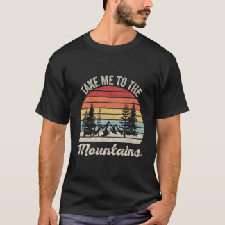 Vintage Retro brengt me naar de bergen Natuur Hiki T-shirt