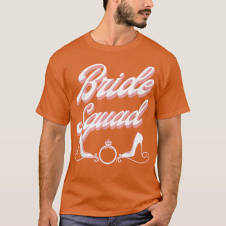 Vintage Retro Bruidsmeisjes Team Bruidsfeest T-Shi T-shirt