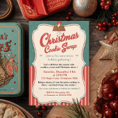 Vintage Retro Christmas Cookie Swap  Kaart
