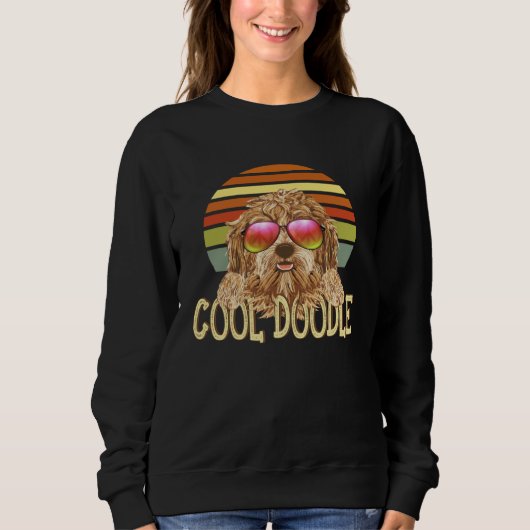 Vintage Retro Cool Goldendoodle Trui (Voorkant)