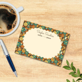 Vintage Retro Floral Flower Power Post-it® Notes