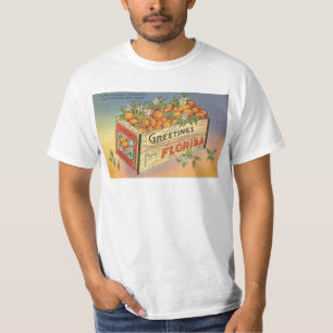 Vintage Retro Florida Sinaasappels T-shirt