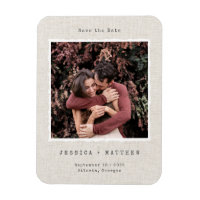 Vintage Retro Foto Lijst Linen Custom Wedding