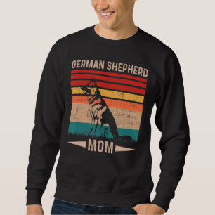 Vintage Retro German Shepherd Mam Moederdag Trui