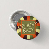 Vintage Retro Groovy Baby Button (Voorkant /achterkant)