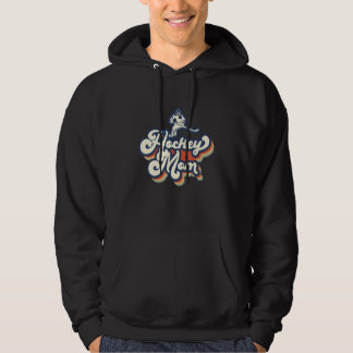 Vintage retro hockey mom hockey mama mother's day hoodie
