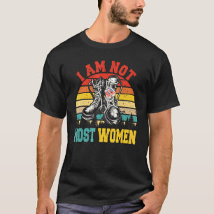 Vintage Retro Ik Ben Niet De Meeste Vrouwen Cool L T-shirt