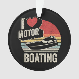 Vintage Rétro J'adore Le Motonautisme Drôle De Bat