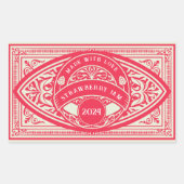 Vintage Retro Jam Label Canning Sticker (Voorkant)