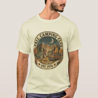 Vintage Retro Jaren 70 Herfst Kamperen Club Wilder T-shirt
