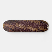 Vintage Retro Love - Skateboard (Horz)