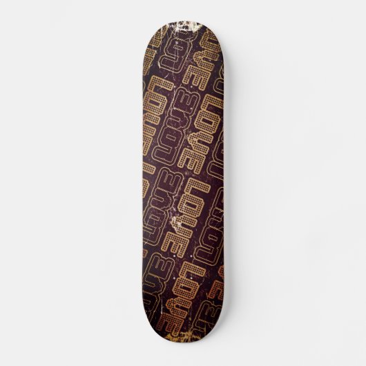 Vintage Retro Love - Skateboard (Recto)