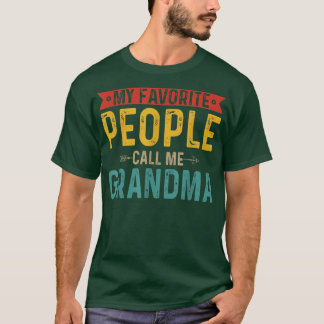 Vintage Retro Mijn favoriete mensen noemen me oma T-shirt