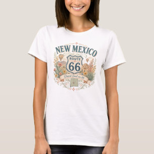Vintage Retro New Mexico Mother Road Desert Ziel T-shirt