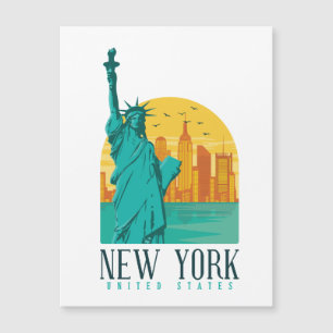 Vintage Retro New York Silhouet 