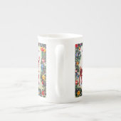 Vintage rétro Noël Vacances thé de rennes tasse (Dos)