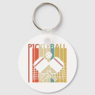 Vintage Retro Pickleball Sleutelhanger