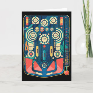 Vintage Retro Pinball Arcade Game Machine  Kaart